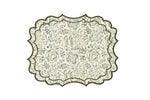 Iris Placemats - Green Rosewater House
