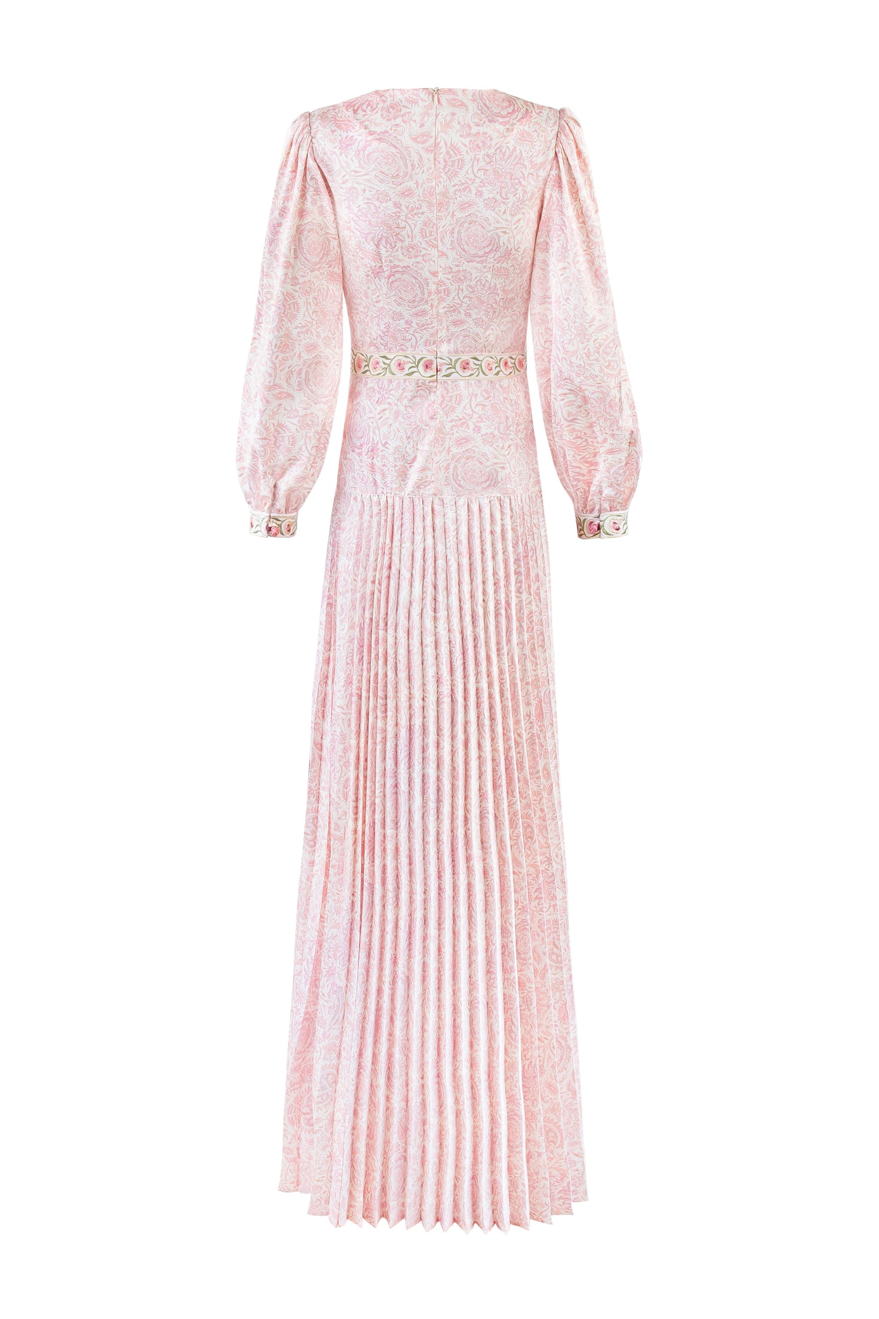 Tooba Maxi Dress - Printed Iris + Carnation Embroidery Dresses - Maxi Rosewater House 