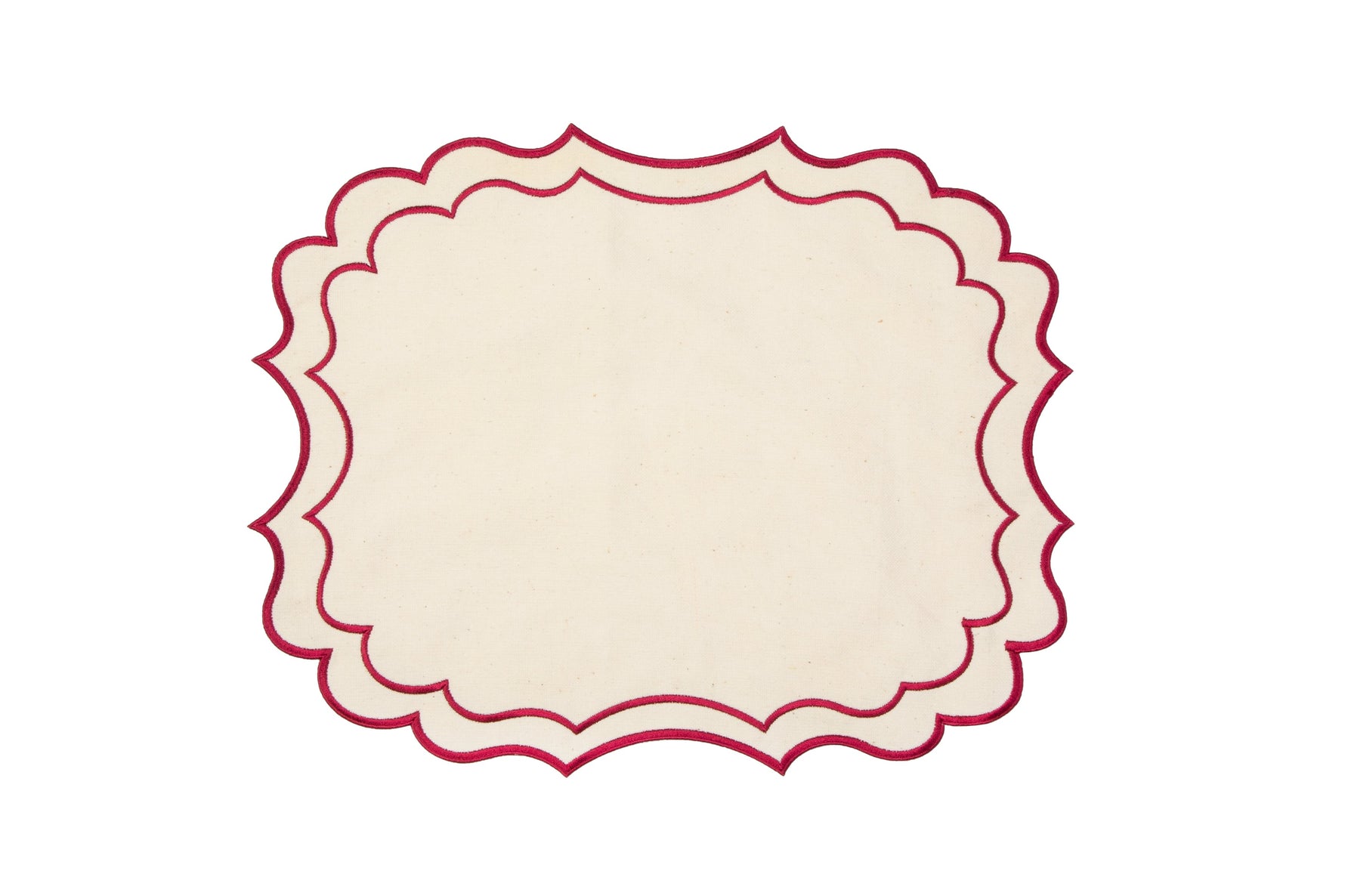 Iros Placemats - Red Rosewater House