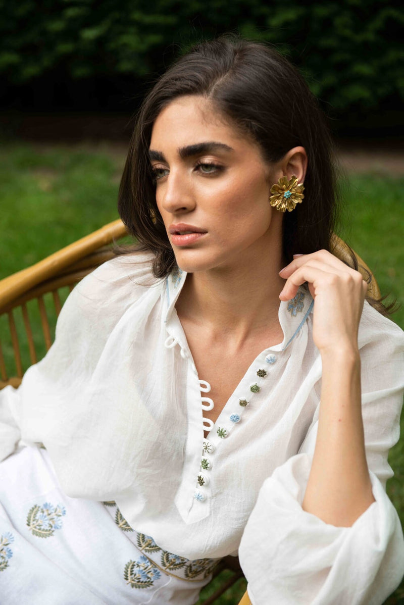 Ivy Blouse - White Tops - Blouse Rosewater House - Wholesale SS25 