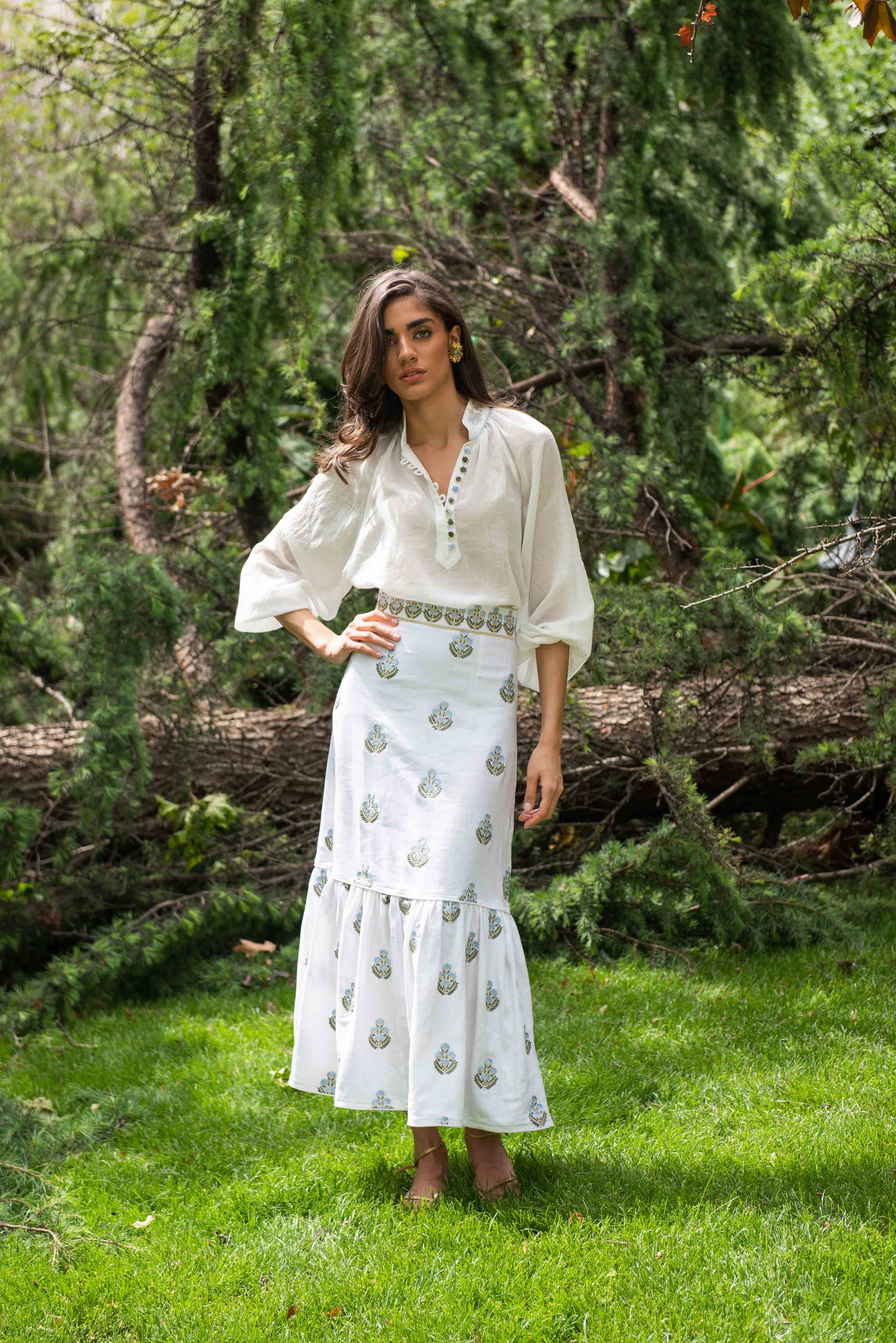 Ivy Blouse - White Tops - Blouse Rosewater House - Wholesale SS25
