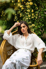 Ivy Blouse - White Tops - Blouse Rosewater House - Wholesale SS25