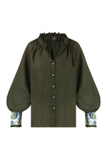 Pansy Blouse - Pansy Embroidery Tops - Blouse Rosewater House 