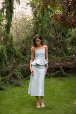 Lily Skirt - Baby Blue & Ivory Rosewater House