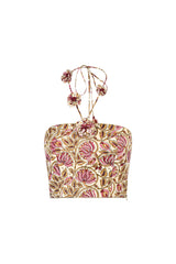 Hava Bustier - Pink Lotus Tops - Bustier & Embroidered Rosewater House 