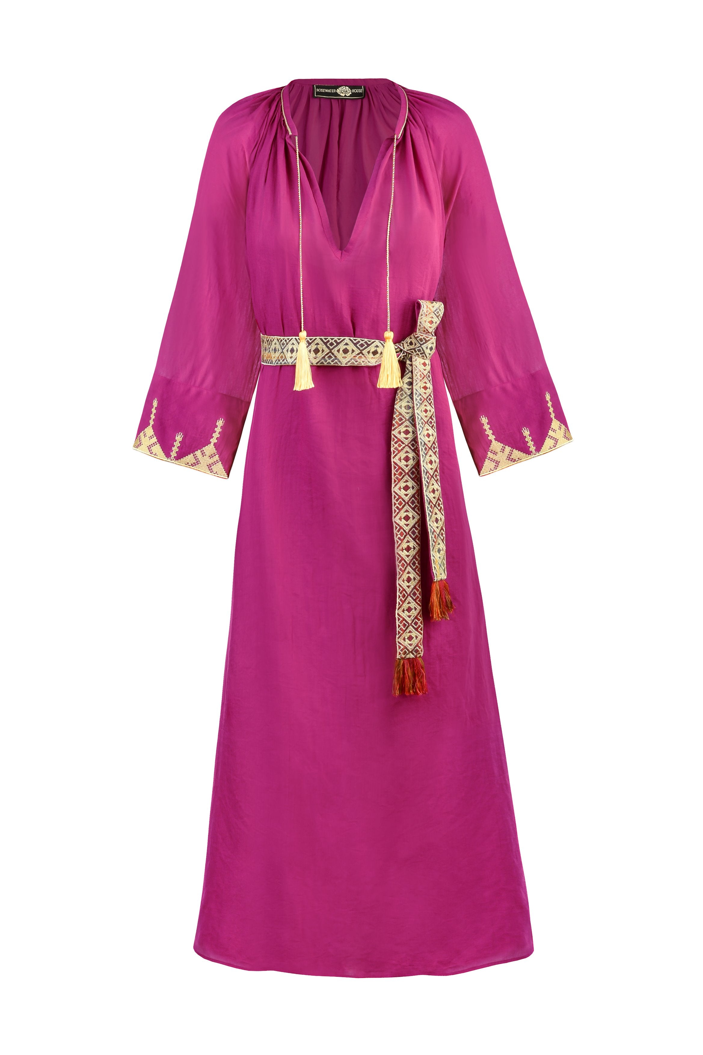 GILANEH KAFTAN - Magenta Dresses - Kaftans & Casuals Rosewater House