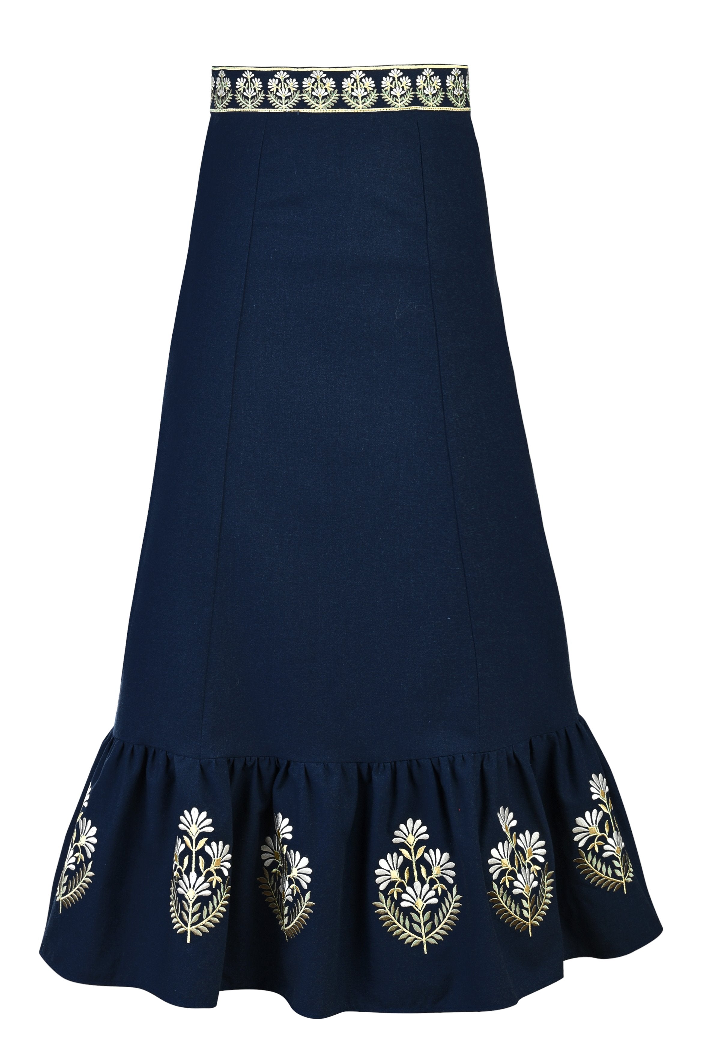 Ayan Skirt - Navy Bottoms - Skirts Rosewater House