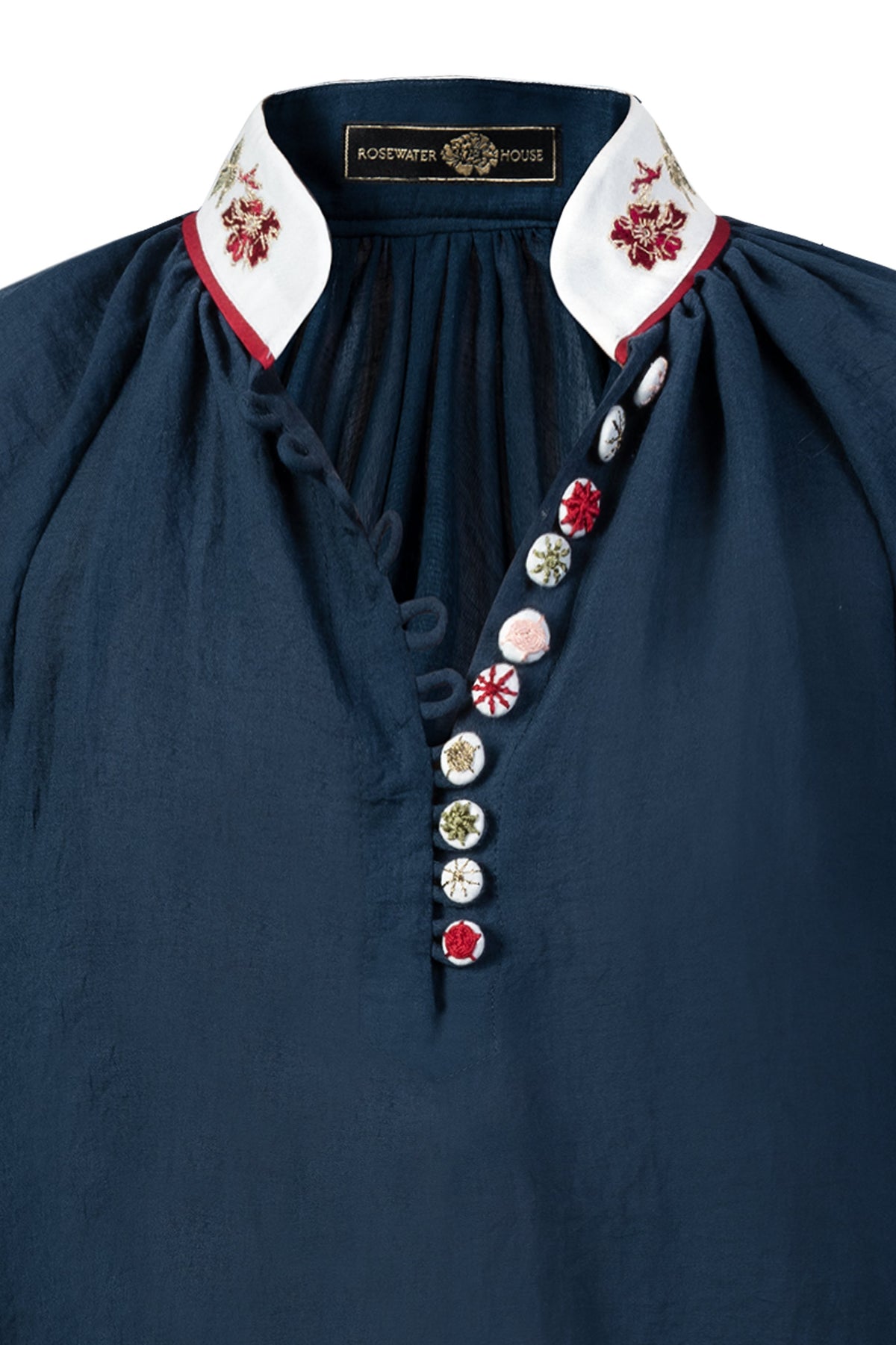 Golab Blouse - Ivy Embroidery Tops - Blouse Rosewater House 
