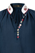 Golab Blouse - Ivy Embroidery Tops - Blouse Rosewater House 