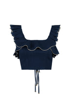 Malika Bustier Top Tops - Bustier & Embroidered Rosewater House 