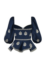 Mitra Bustier - Shalimar Embroidery Tops - Bustier & Embroidered Rosewater House 
