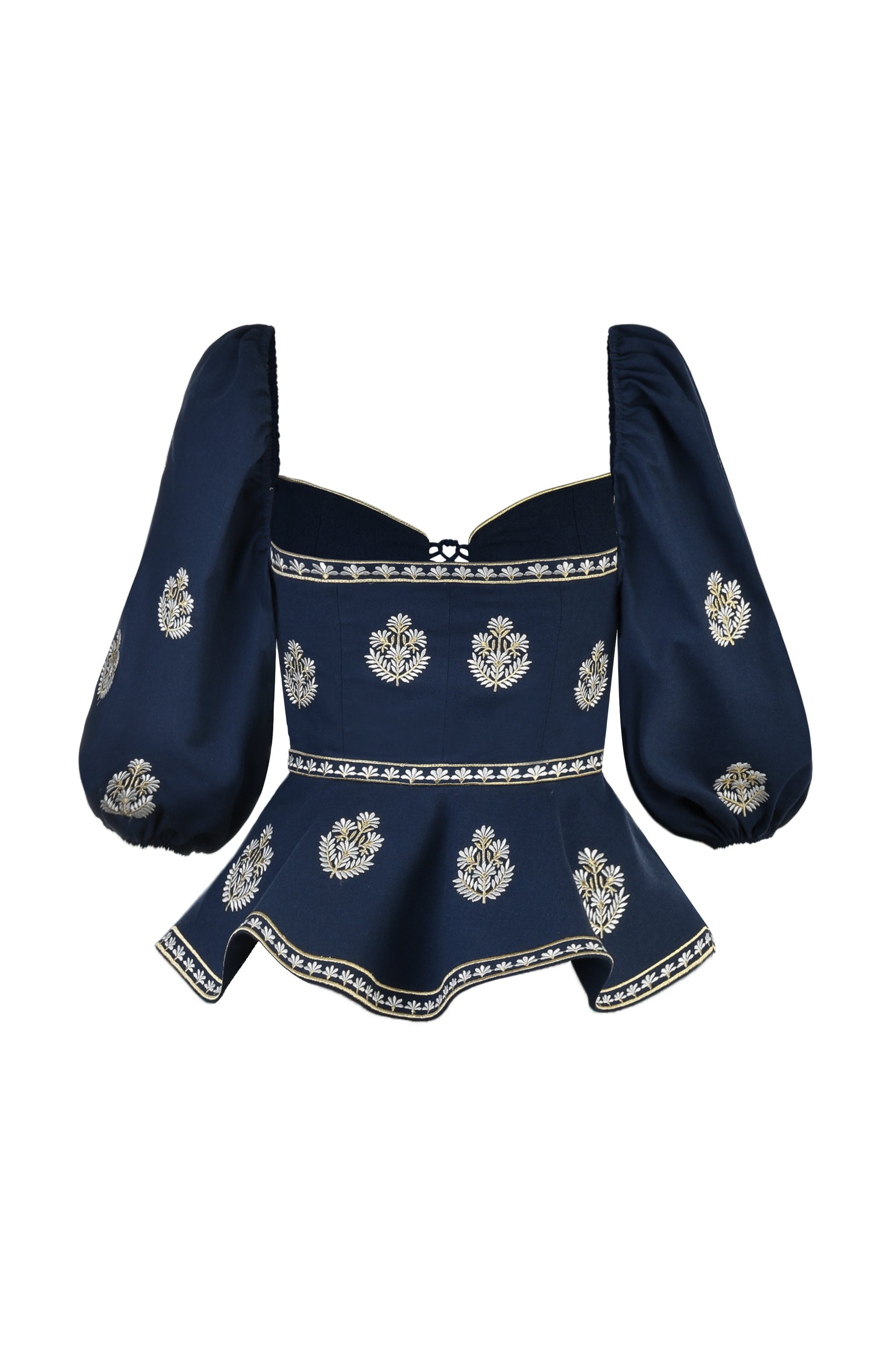 Mitra Bustier - Shalimar Embroidery Tops - Bustier & Embroidered Rosewater House 