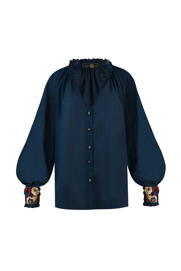 Pansy Blouse - Navy Rosewater House 