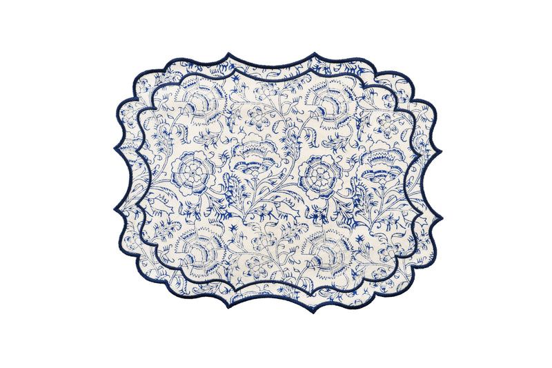 Iris Placemats - Blue Rosewater House 