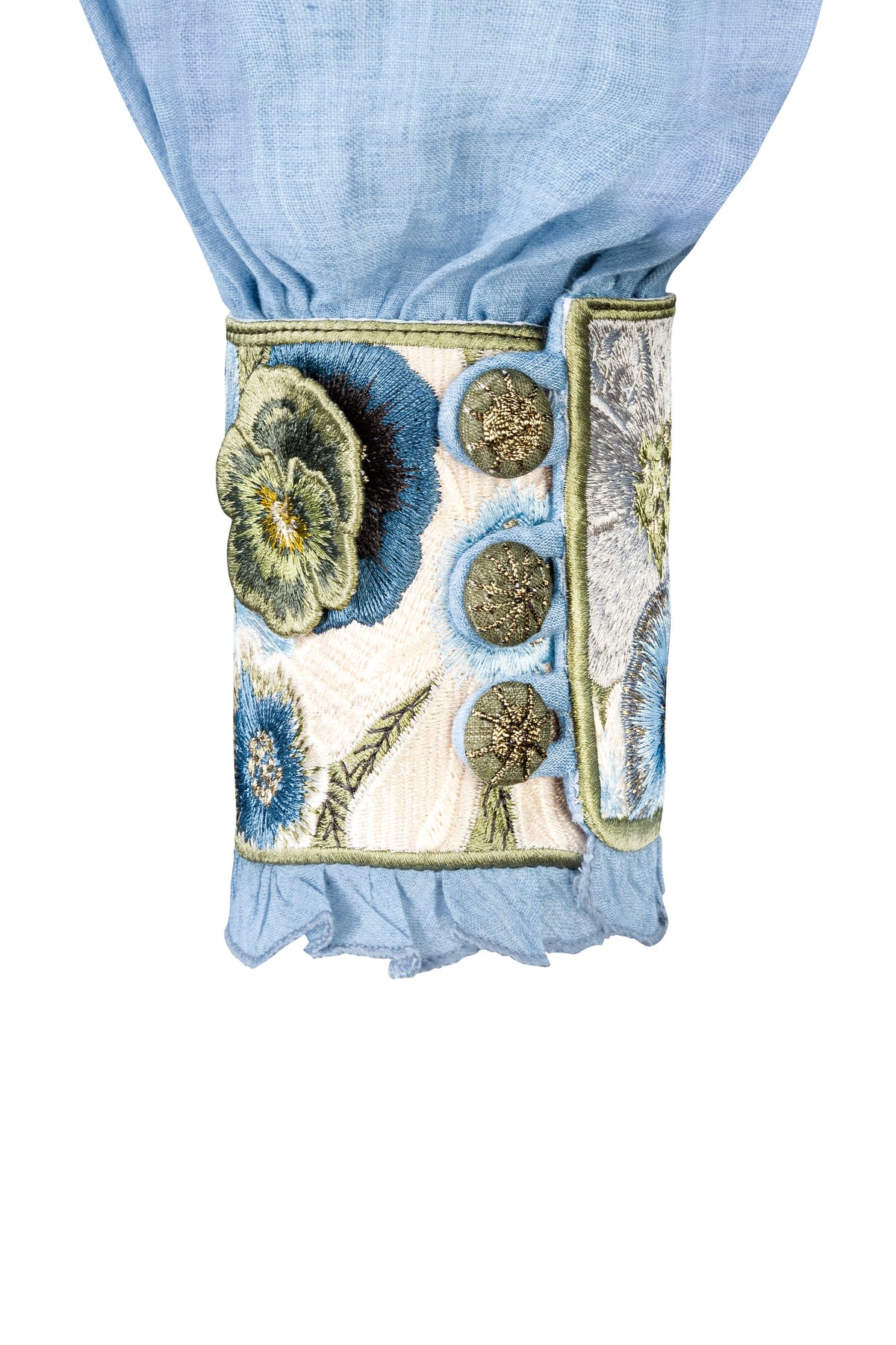 Pansy Blouse - Pansy Embroidery Tops - Blouse Rosewater House 