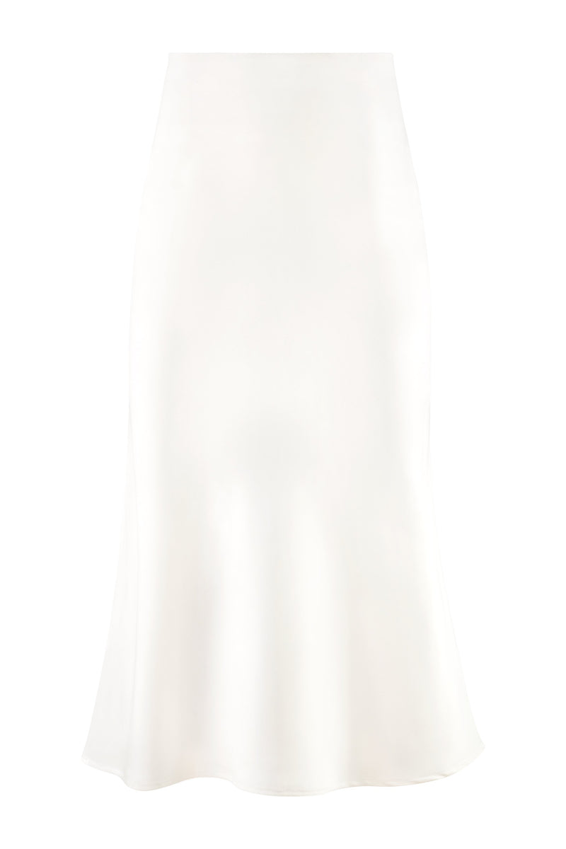 Silk Avin Midi Slip Skirt - Ivory Bottoms - Skirts RoseWaterHouse 