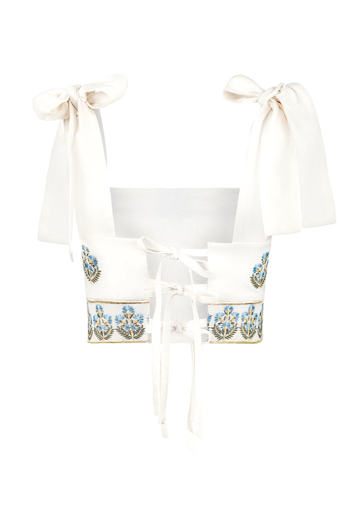 Begum Crop Top - Shalimar Embroidery Tops - Bustier & Embroidered Rosewater House - Wholesale SS25 