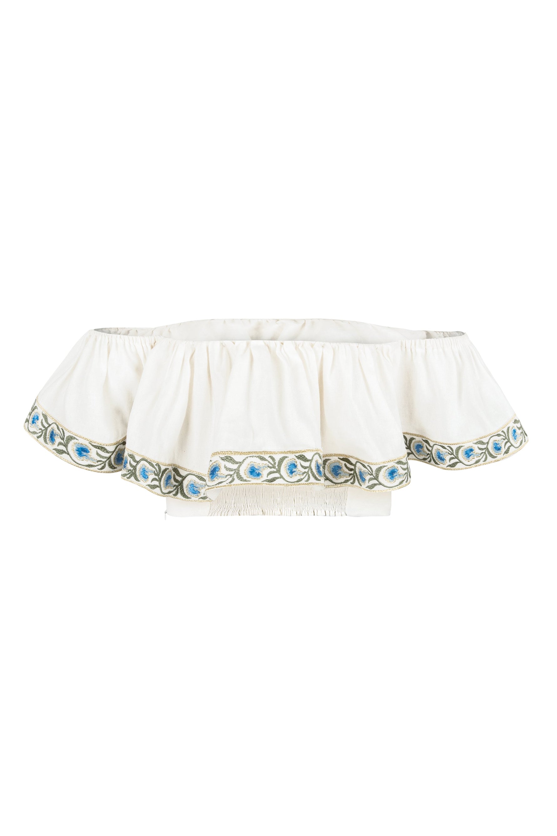 Carnation Off the Shoulder Top - Carnation Embroidery Tops - Bustier & Embroidered OVER THE MOON 