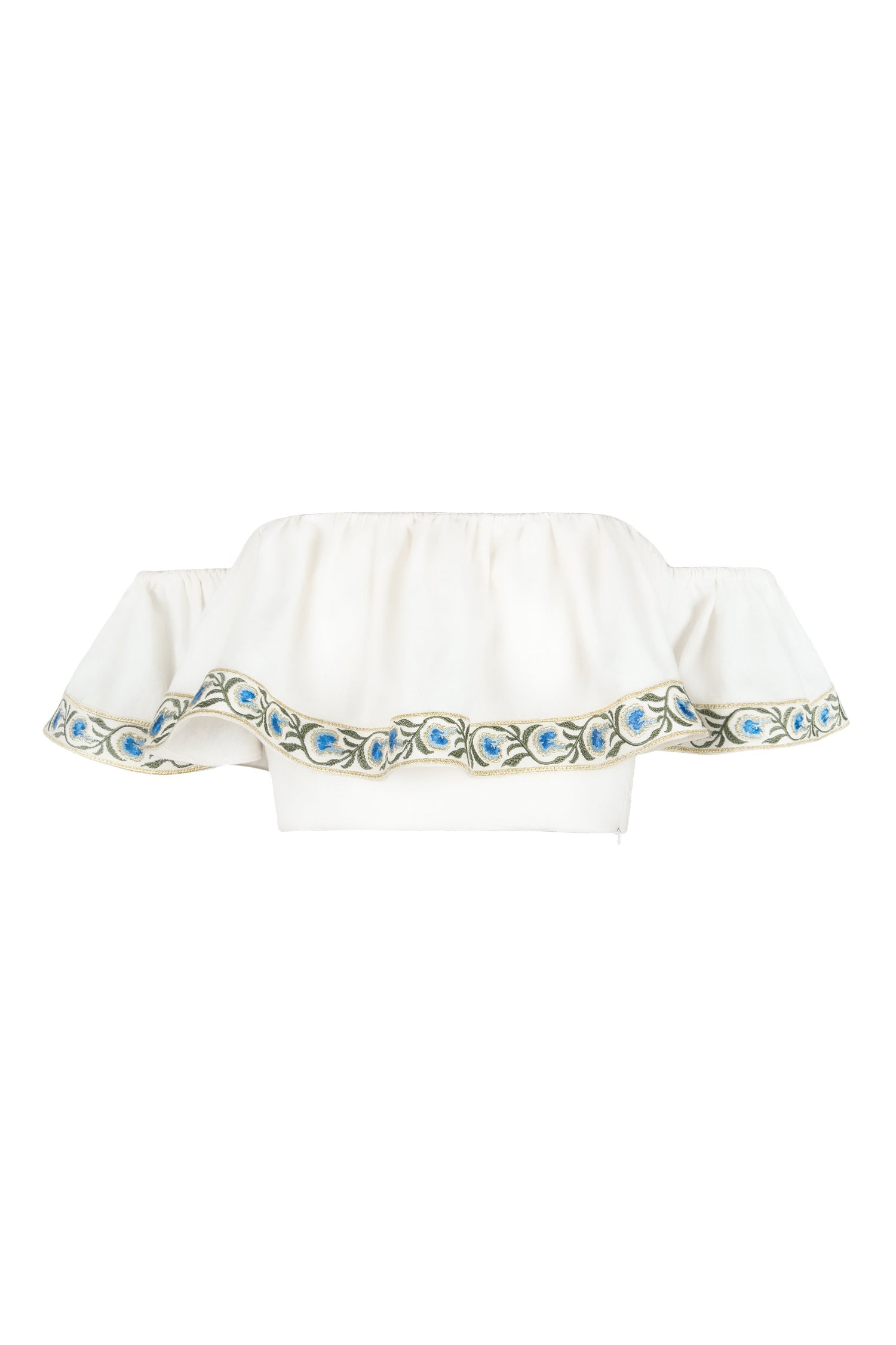 Carnation Off the Shoulder Top - Carnation Embroidery Tops - Bustier & Embroidered OVER THE MOON 