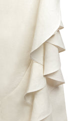 Golestan Ruffle Skirt - Ivory Bottoms - Skirts Rosewater House 