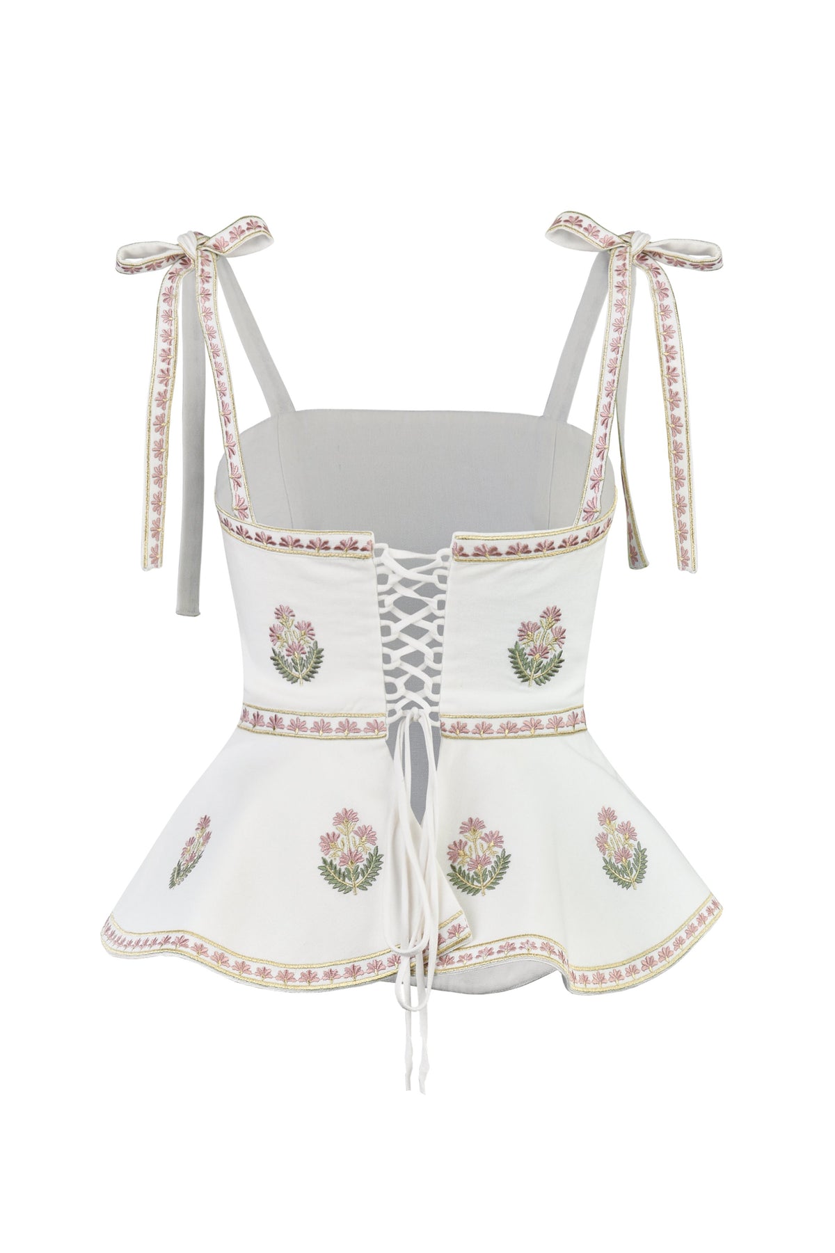 Lily Top - Shalimar Embroidery Tops - Bustier & Embroidered Rosewater House 