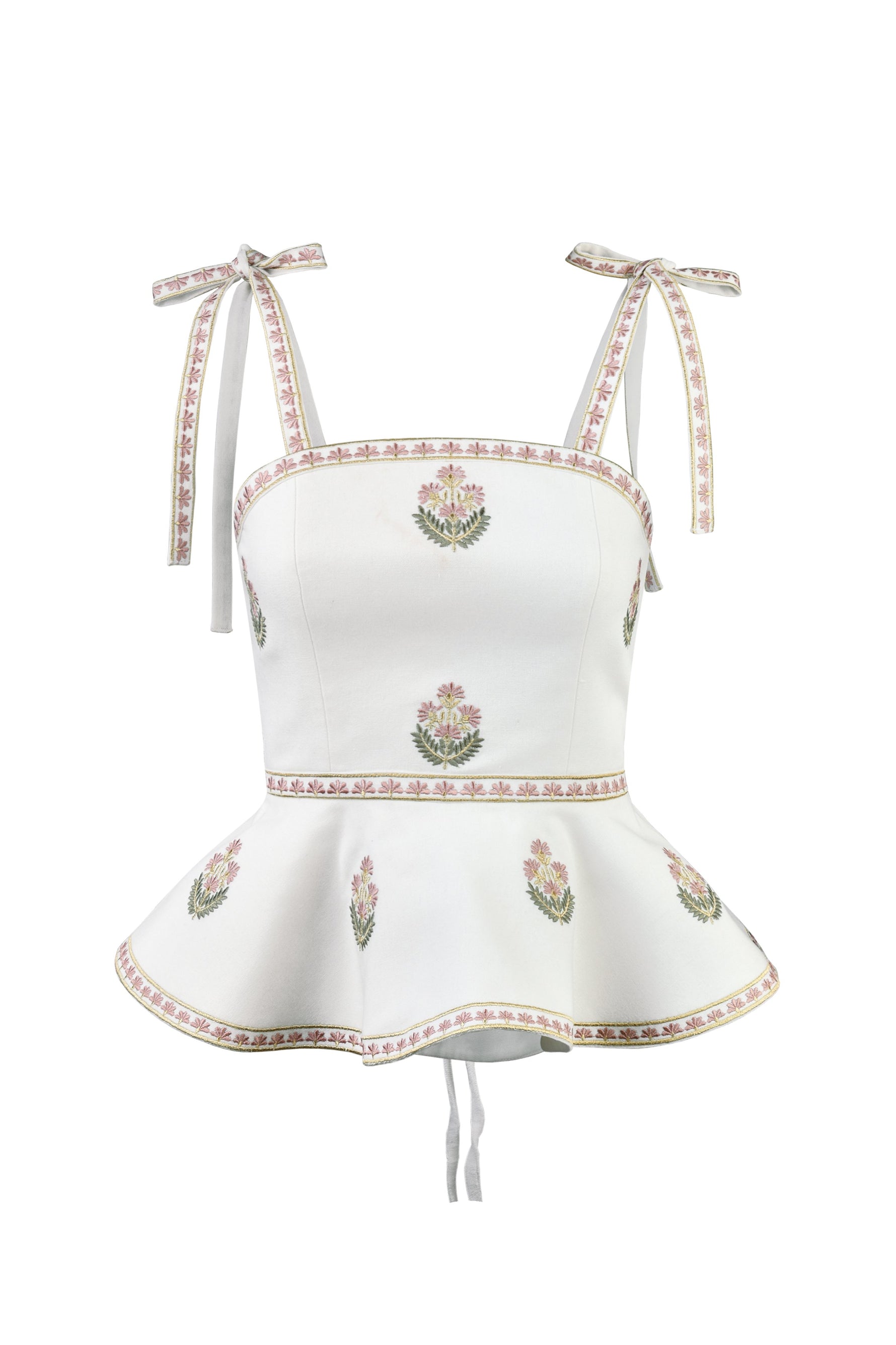 Lily Top - Shalimar Embroidery Tops - Bustier & Embroidered Rosewater House 