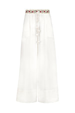 Carnation Pants - White & Red (SAMPLE) Bottoms - Pants RoseWaterHouse