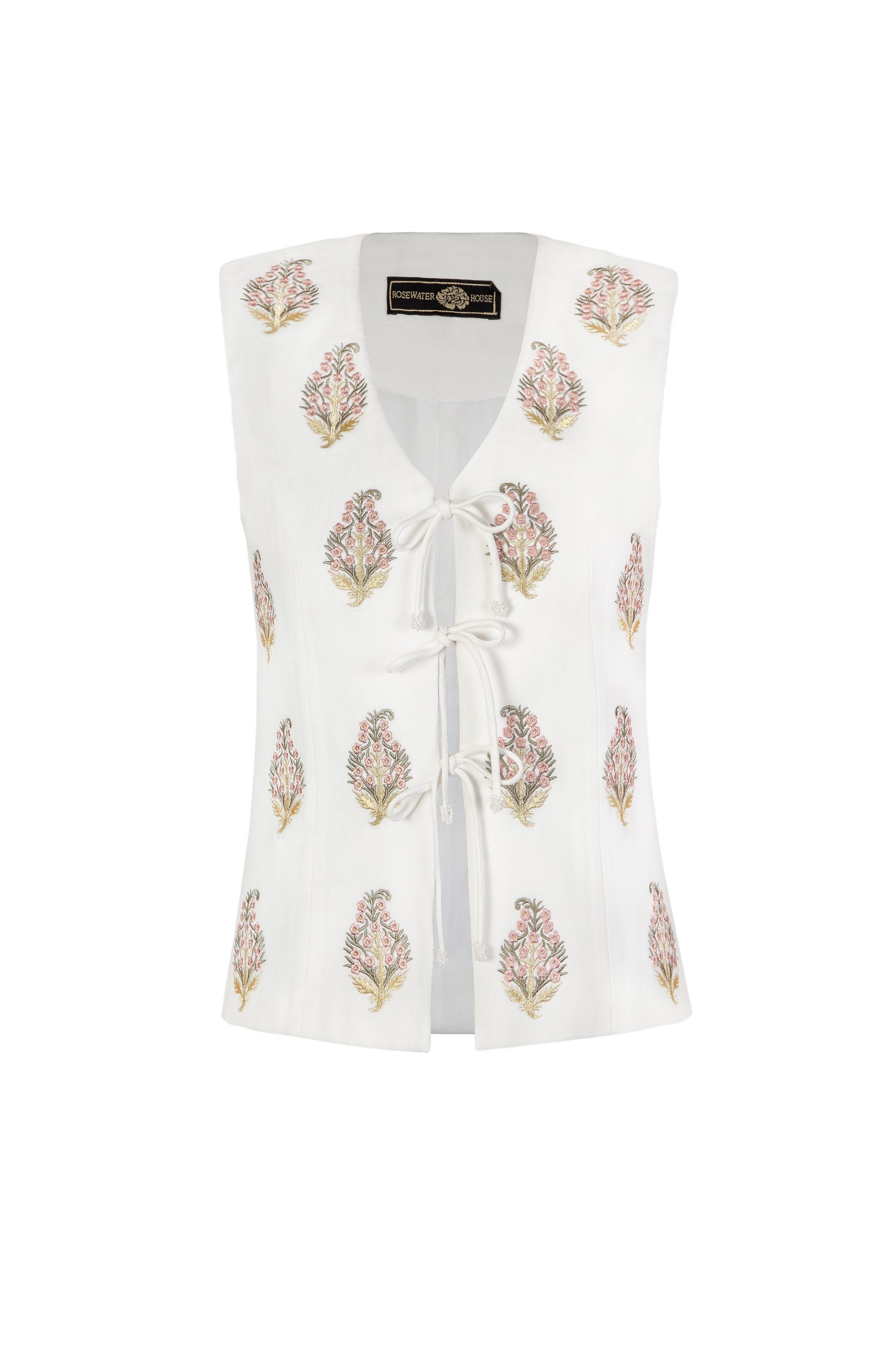 Sarv Vest - White & Pink Rosewater House