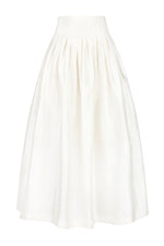 Silk Taffeta Yass Skirt - Off White Bottoms - Skirts Rosewater House