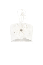 Gol Crop Top - Persica Floral Embelishment Tops - Bustier & Embroidered Rosewater House - Wholesale SS25 