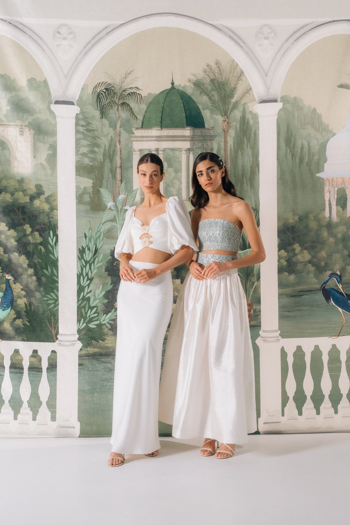 Silk Taffeta Yass Skirt - Off White Bottoms - Skirts Rosewater House