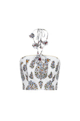 Hava Bustier - Paisley Ghalamkar Tops - Bustier & Embroidered Rosewater House - Wholesale SS25 