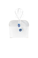 Hava Bustier - Pansy Embroidery Tops - Bustier & Embroidered Rosewater House 