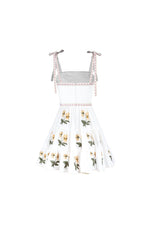 Tara Mini Dress - Pansy Embroidery Dresses - Mini Rosewater House 