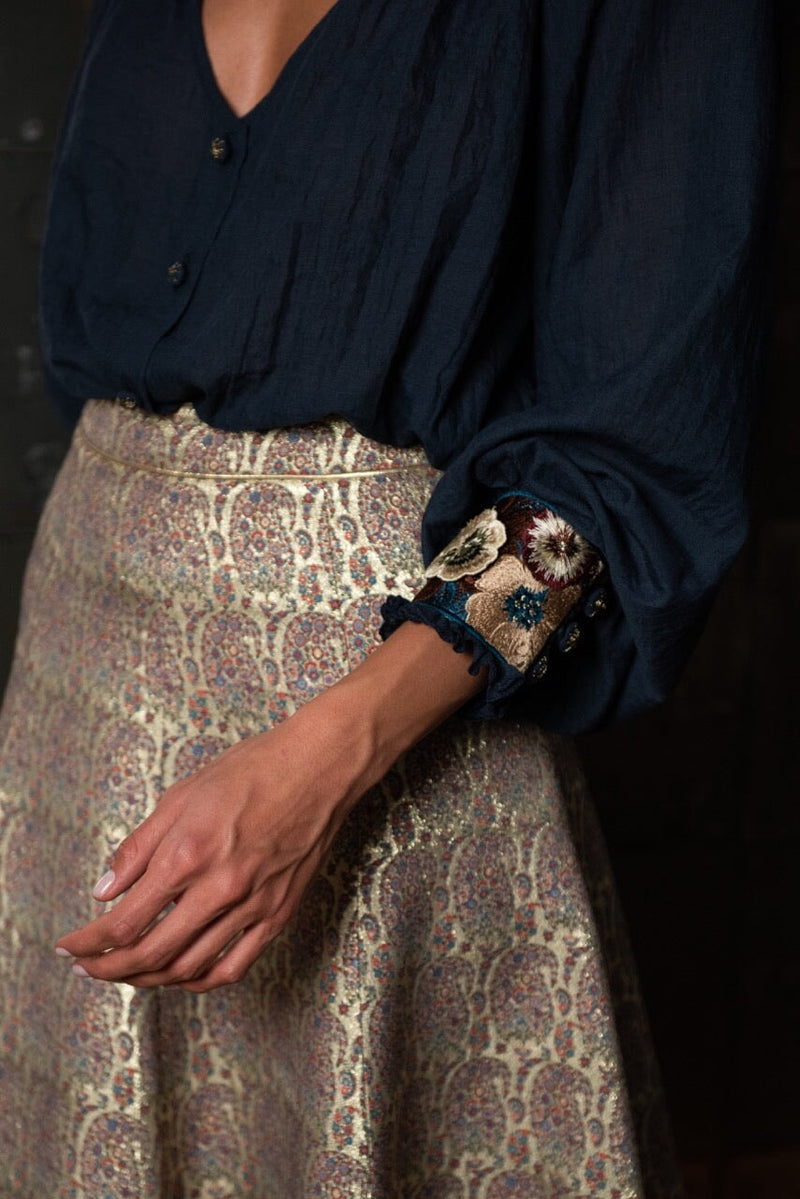 Pansy Blouse - Navy Rosewater House 
