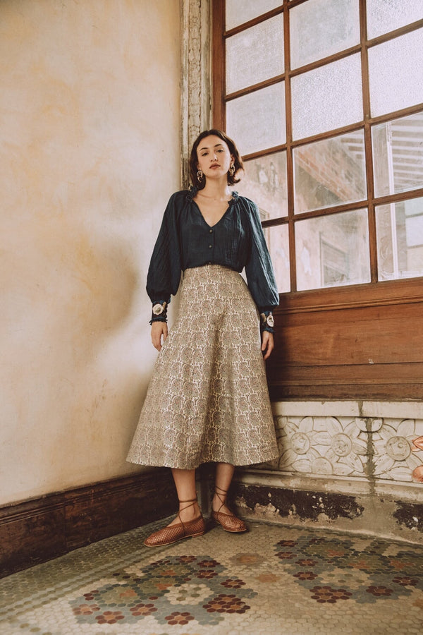 Bella Maxi Skirt - Paisley Rosewater House 
