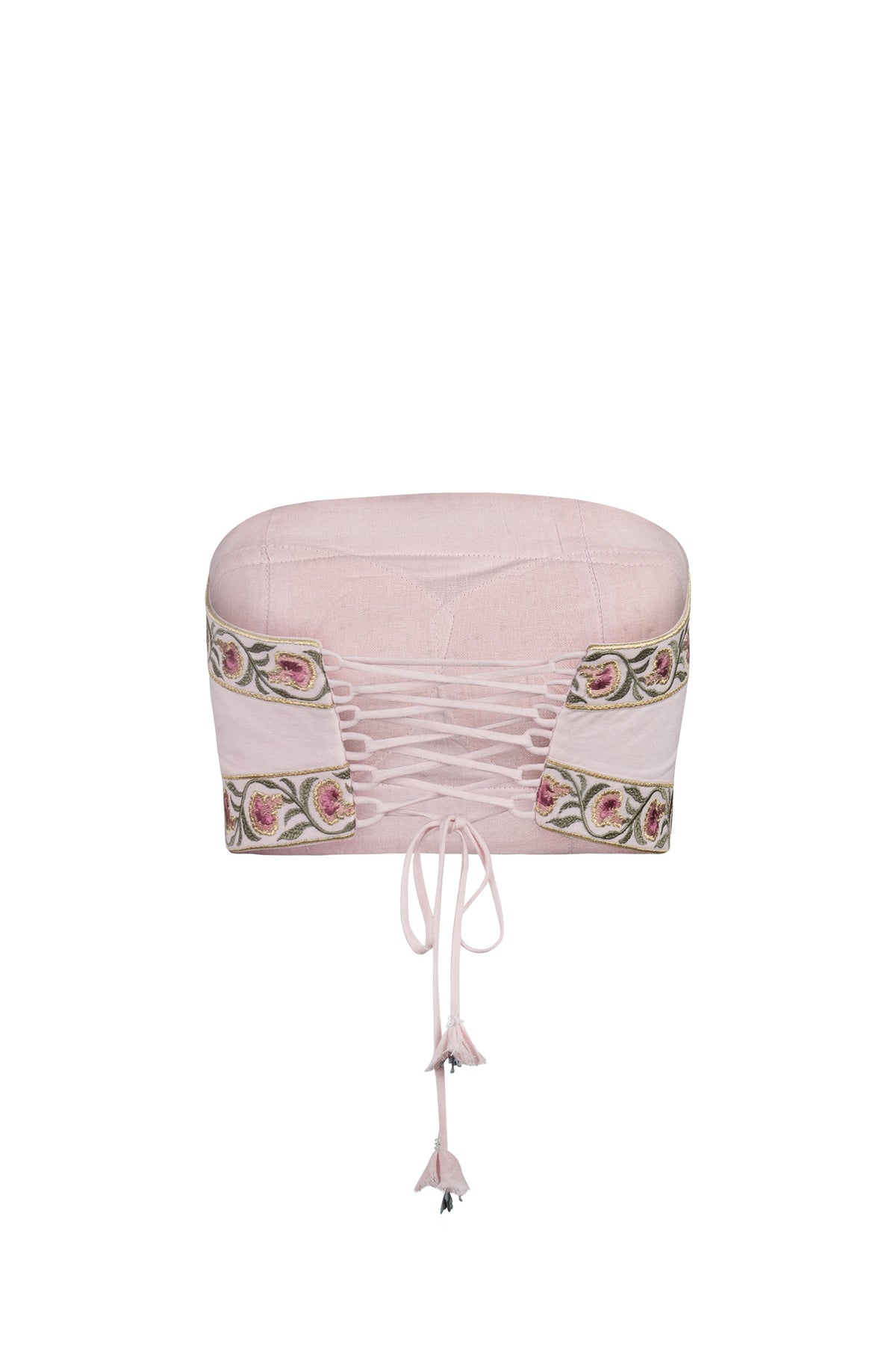 Carnation Crop Top - Carnation Embroidery Tops - Bustier & Embroidered Rosewater House - Wholesale SS25 