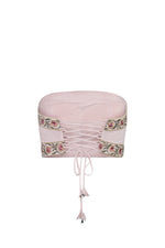 Carnation Crop Top - Carnation Embroidery Tops - Bustier & Embroidered Rosewater House - Wholesale SS25 