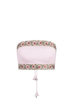 Carnation Crop Top - Carnation Embroidery Tops - Bustier & Embroidered Rosewater House - Wholesale SS25 