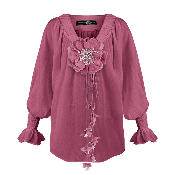 Gol Blouse - Plum | Rosewater House