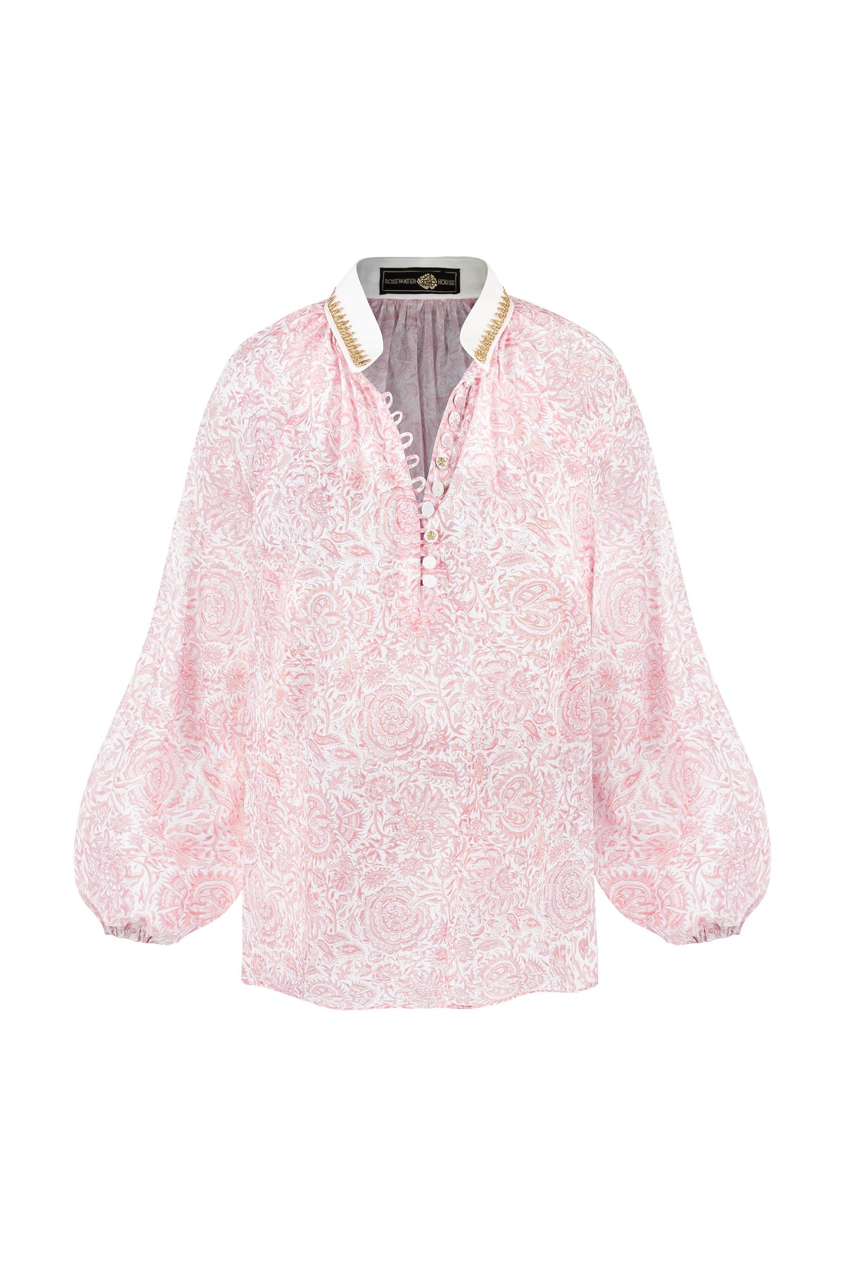 Golab Blouse - Pink Iris Tops - Blouse Rosewater House 