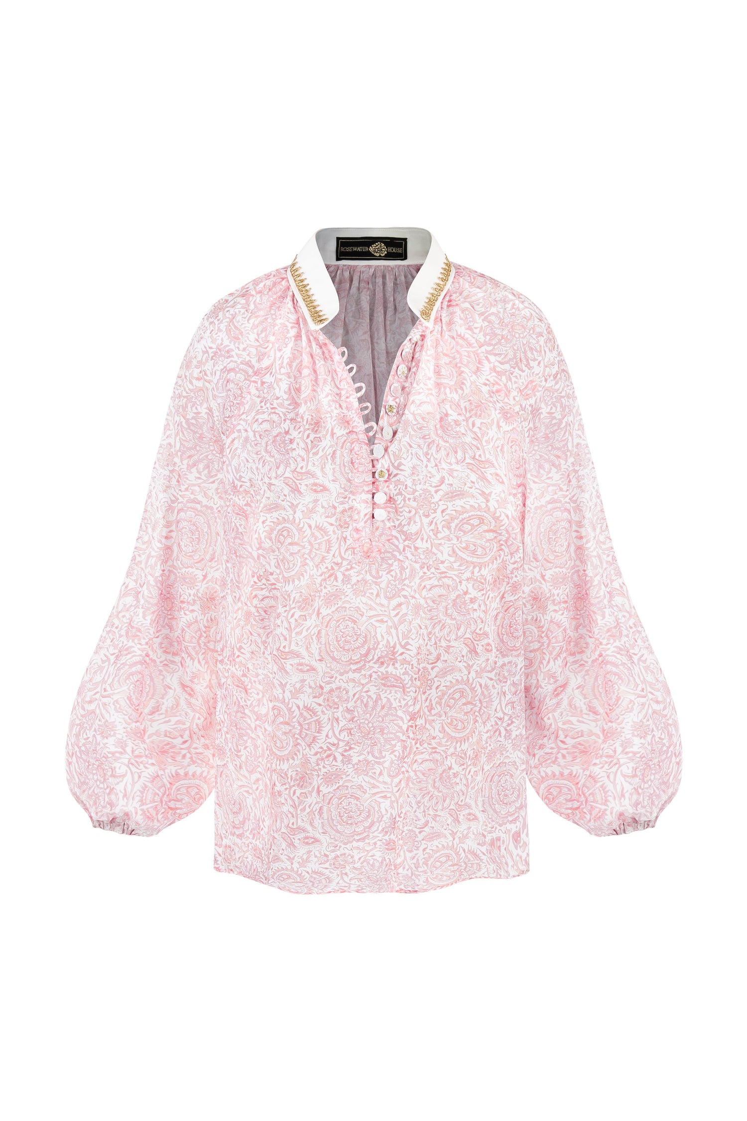 Golab Blouse - Pink Iris Tops - Blouse Rosewater House 