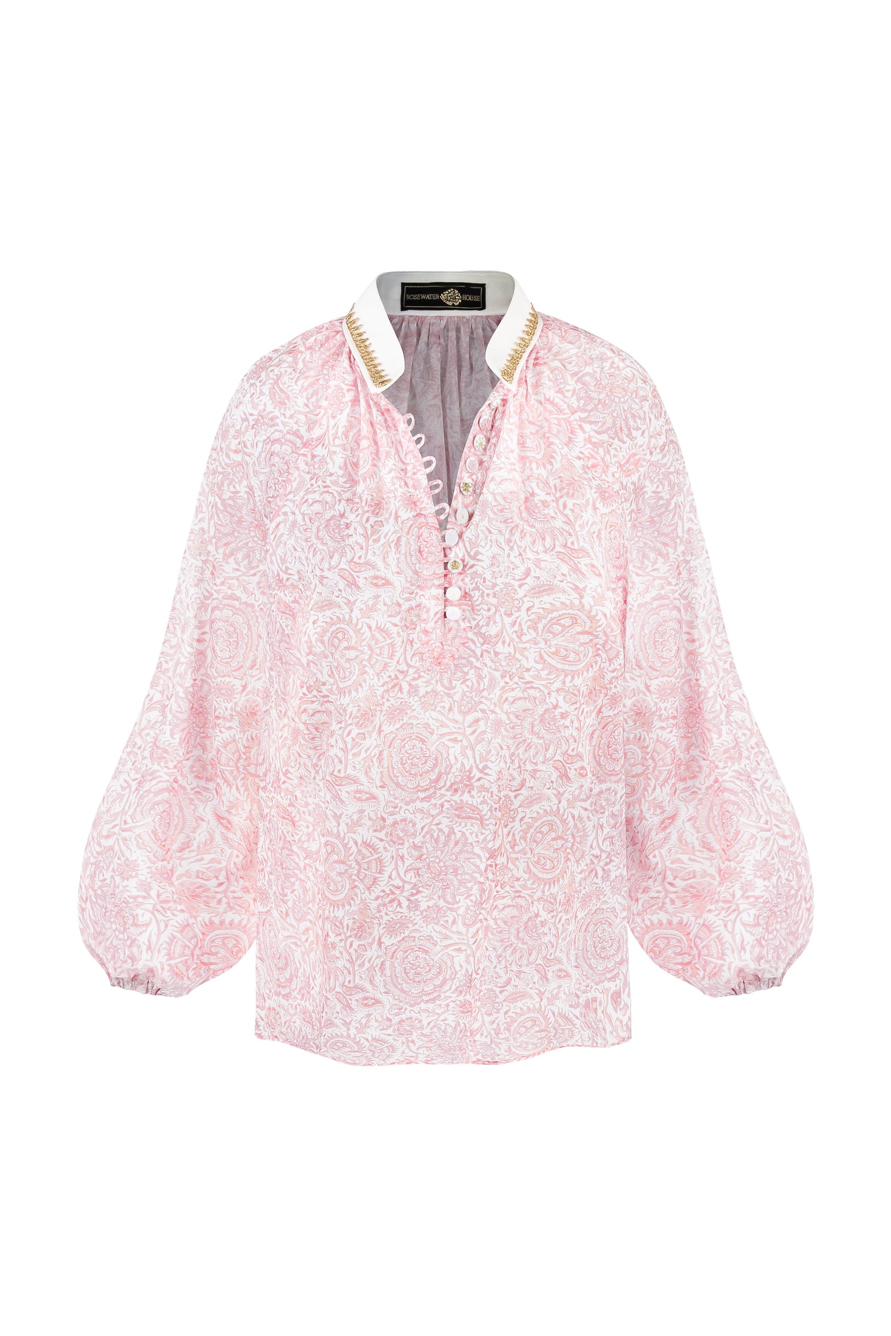 Golab Blouse - Pink Iris Tops - Blouse Rosewater House 