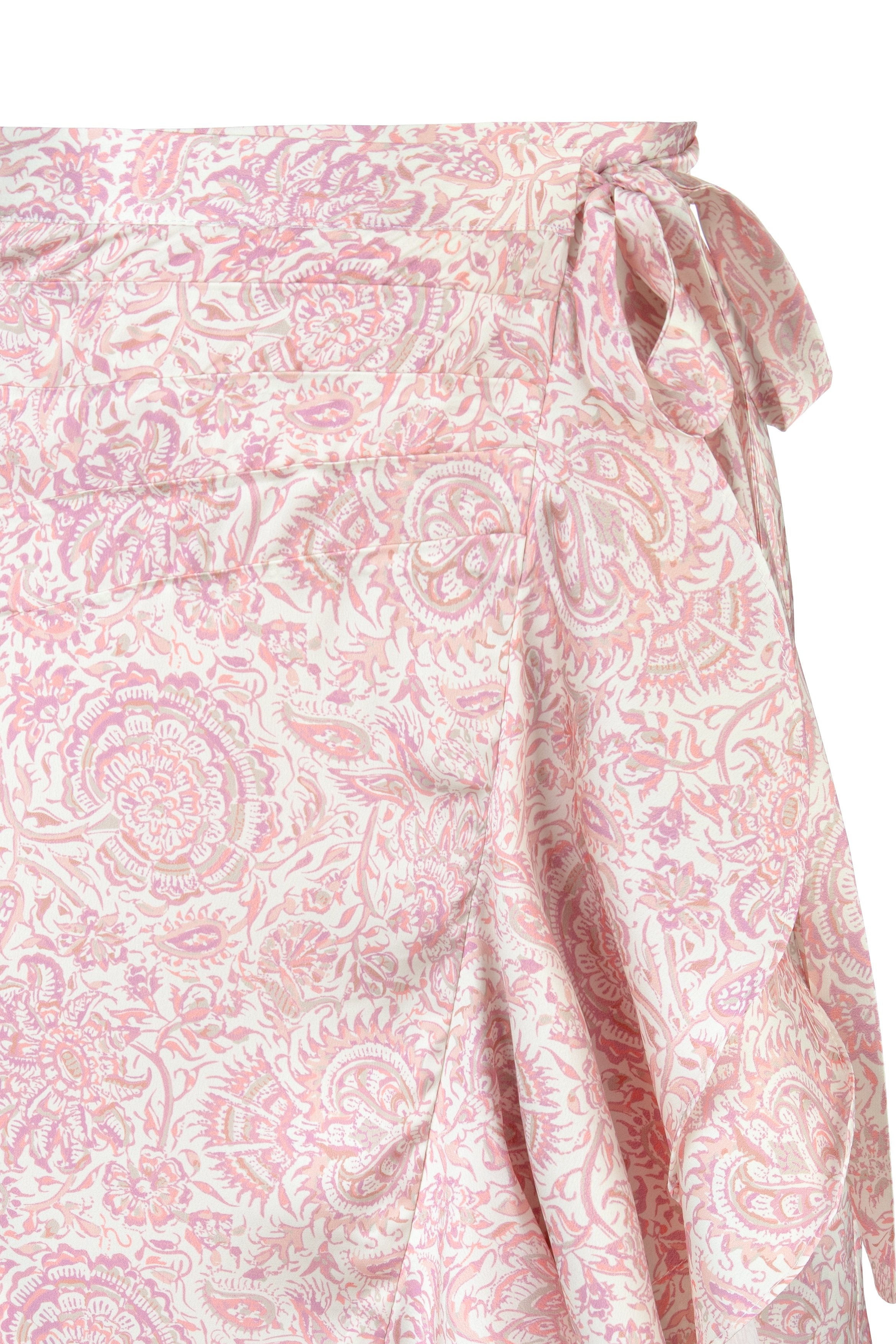 Golestan skirt - Printed Silk Pink Rosewater House