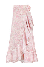 Golestan skirt - Printed Silk Pink Rosewater House