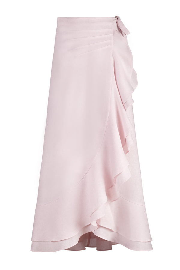 Golestan Ruffle Skirt - Pink Bottoms - Skirts Rosewater House 