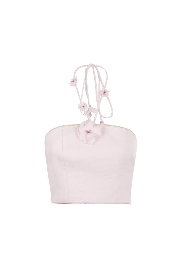 Hava Bustier - Pink Tops - Bustier & Embroidered Rosewater House - Wholesale SS25 
