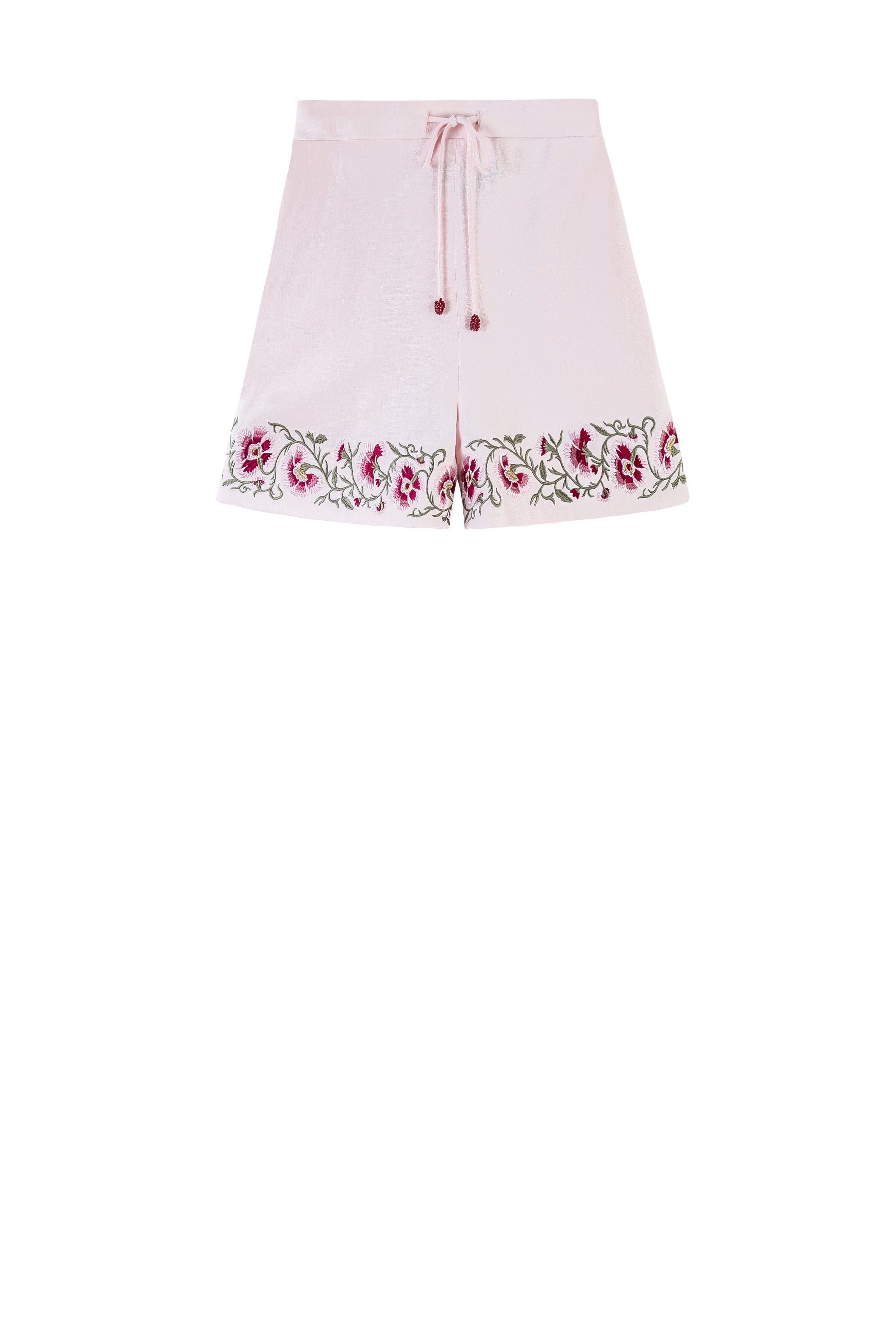 Lola Shorts- Lola Embroidered Pink & Pink Rosewater House