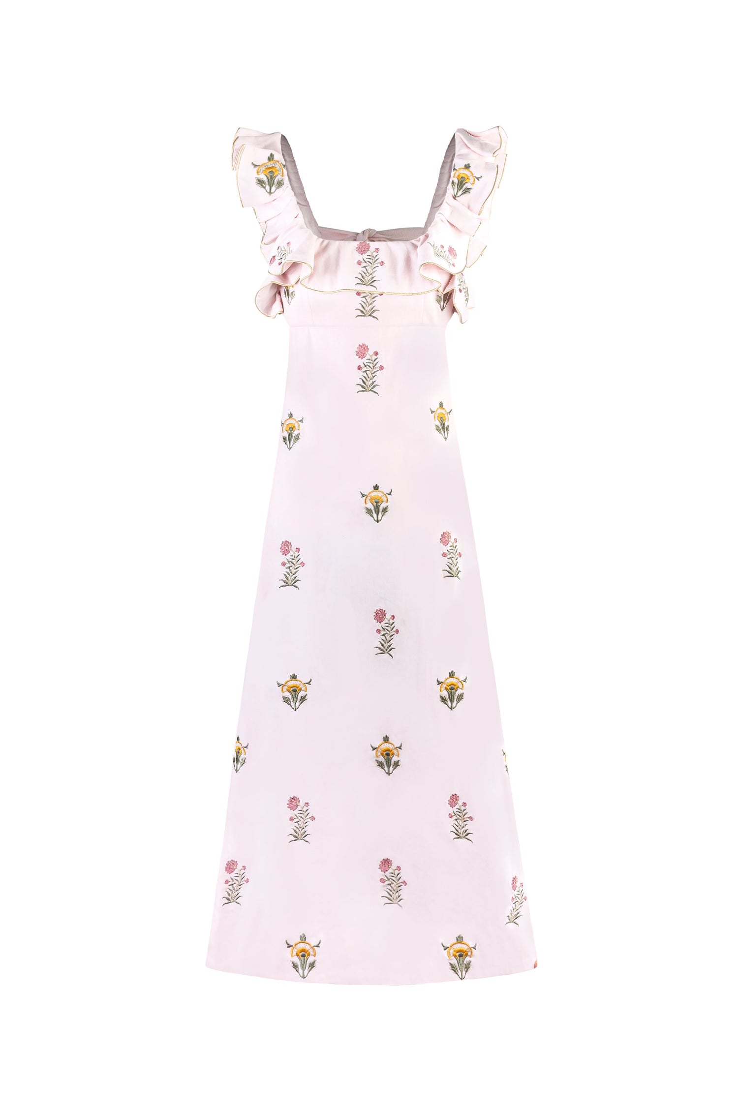 Malika Dress - Fiona Embroidery Dresses - Midi Rosewater House 