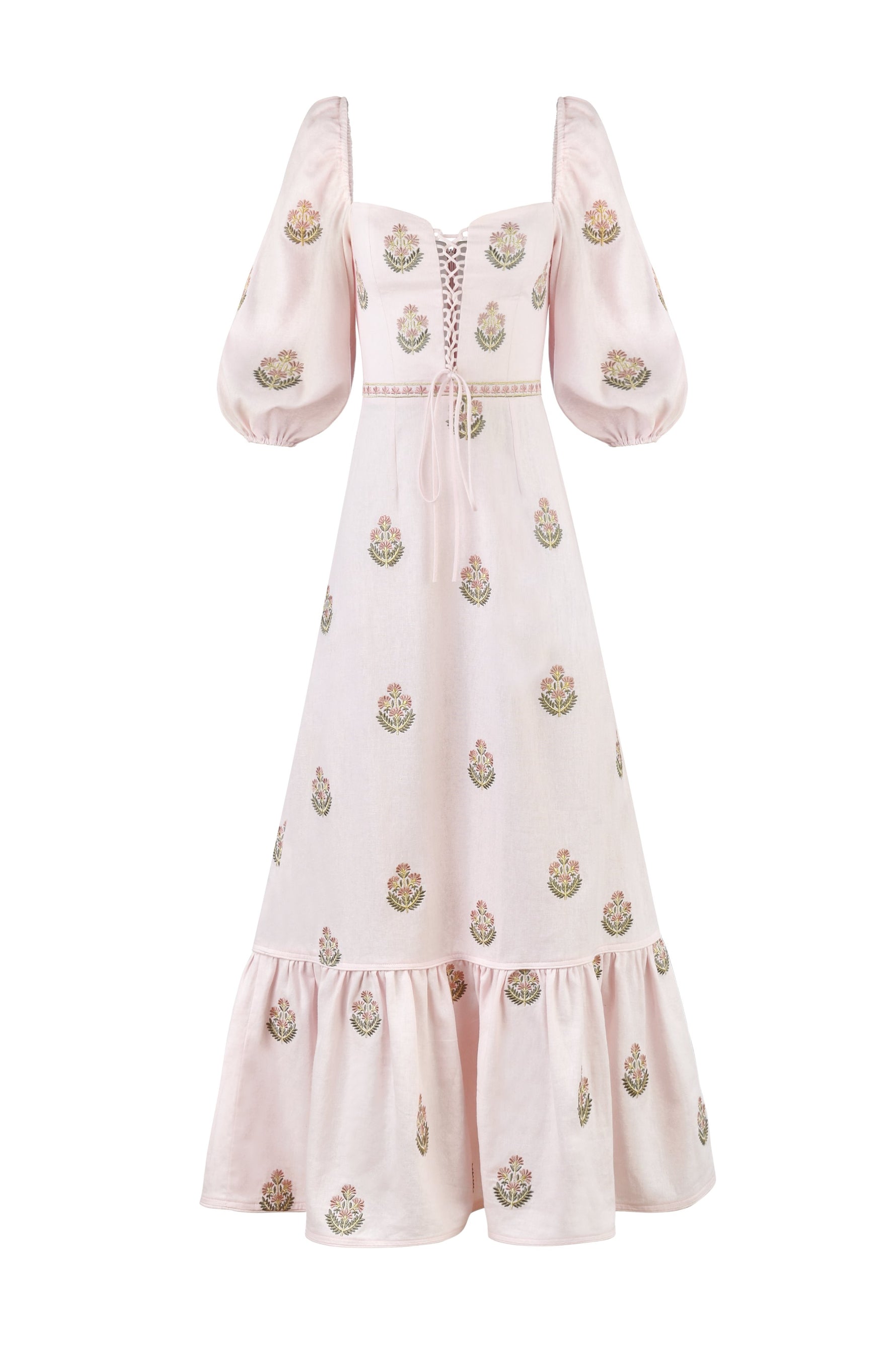 Mitra Maxi Dress - Pink & Pink Rosewater House